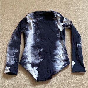 Tie-Dye Long Sleeve Kids Swimsuit